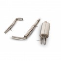 Ligne d'échappement Cat-Back Inox Volkswagen Golf 4 (MK4) 1.6 i 8s 102cv 1997 - 2004 Scorpion
