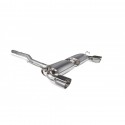 Ligne d'échappement Cat-Back Scorpion Inox Volkswagen Golf IV (MK4) R32 3.2I V6 241cv 2002 - 2004