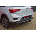 Silencieux d'échappement arrière en Inox Volkswagen T-Roc 2.0l TSI 190cv 4 motion 2017 - 2018