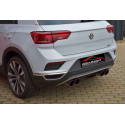 Silencieux d'échappement arrière en Inox Volkswagen T-Roc 4 Motion 2.0l TSI (140Kw/190C) 2017 - 2021