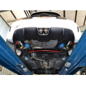 Tube arrière avec 2 sorties rondes centrales en inox Abarth 500 / 595 (typ 312) 1.4TJET (135 CV/99 kW) 2008 - 2015