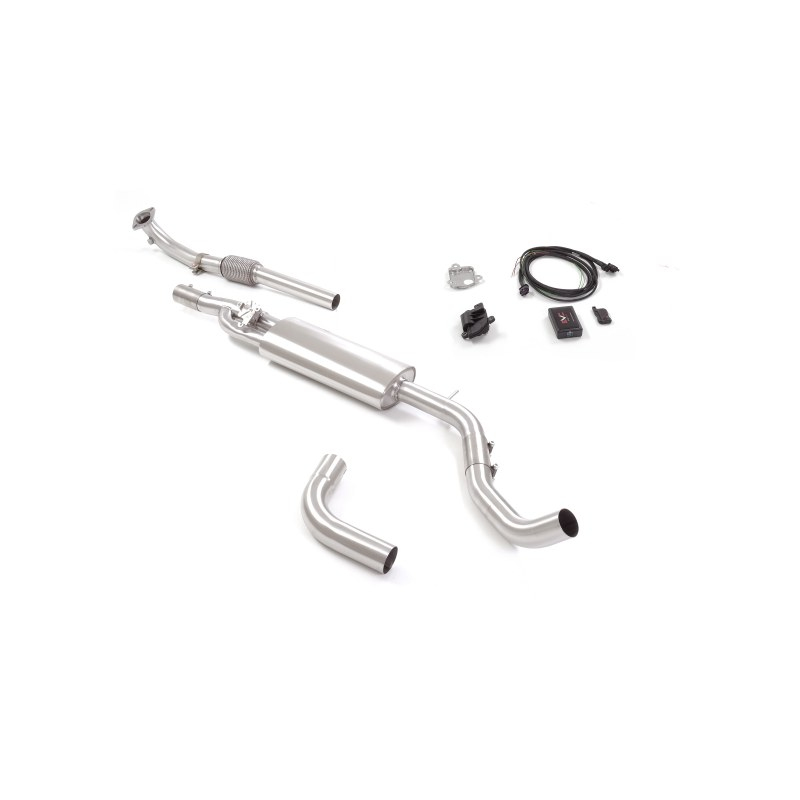 Flexible avec silencieux intermédiaire avec valve en inox Abarth 500/595 (typ312) 1.4 TJET (160CV/118kW) 2008 - 2015