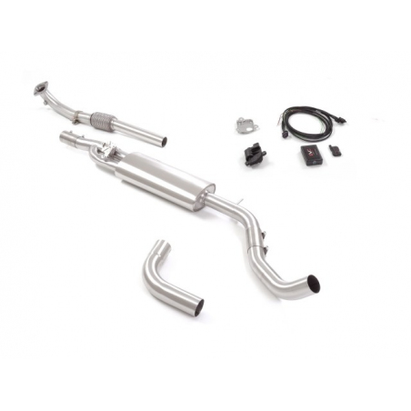 Flexible avec silencieux intermédiaire avec valve en inox Abarth 500/595 (typ312) 1.4 TJET (140CV/103kW) 2012 - 2015