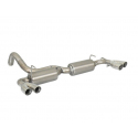 Silencieux d'échappement arrière duplex en inox Abarth 500/595 (typ312) 1.4 TJET (140CV/103kW) 2012 - 2015