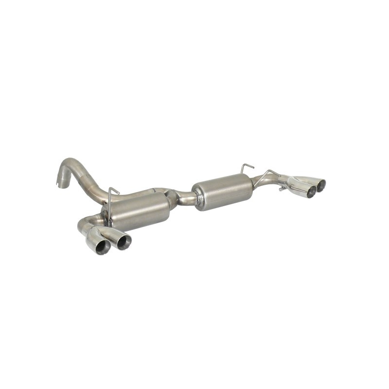 Silencieux d'échappement arrière duplex en inox Abarth 500/595 (typ312) 1.4 TJET (140CV/103kW) 2012 - 2015