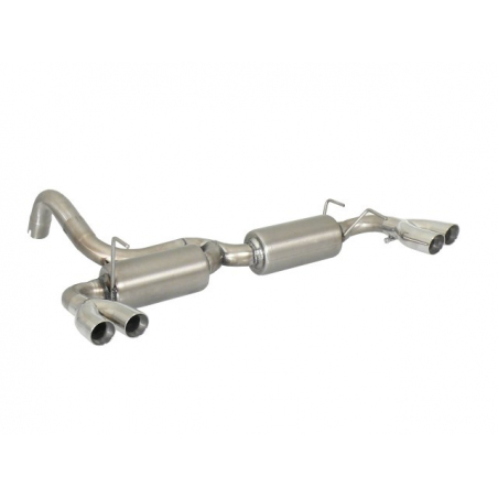 Silencieux d'échappement arrière duplex en inox Abarth 500/595 (typ312) 1.4 TJET (140CV/103kW) 2012 - 2015