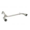 Tube arrière groupe n duplex en inox Abarth 500/595 (typ312) 1.4 TJET (140CV/103kW) 2012 - 2015