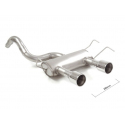 Pot d'échappement arrière en inox Abarth 500/595 (typ312) 1.4 TJET (140CV/103kW) 2012 - 2015