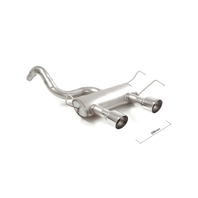 Silencieux arrière avec 2 sorties en inox Abarth 500/595 (typ312) 1.4 TJET (140CV/103kW) 2012 - 2015