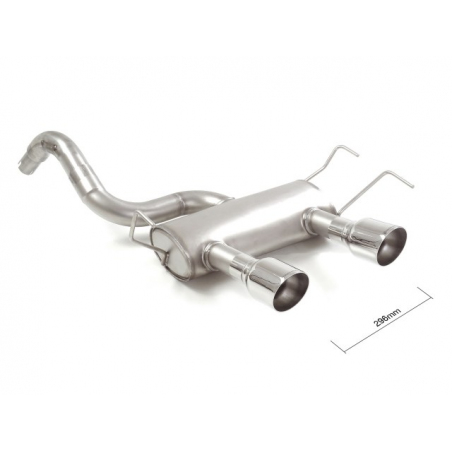 Silencieux arrière avec 2 sorties en inox Abarth 500/595 (typ312) 1.4 TJET (140CV/103kW) 2012 - 2015