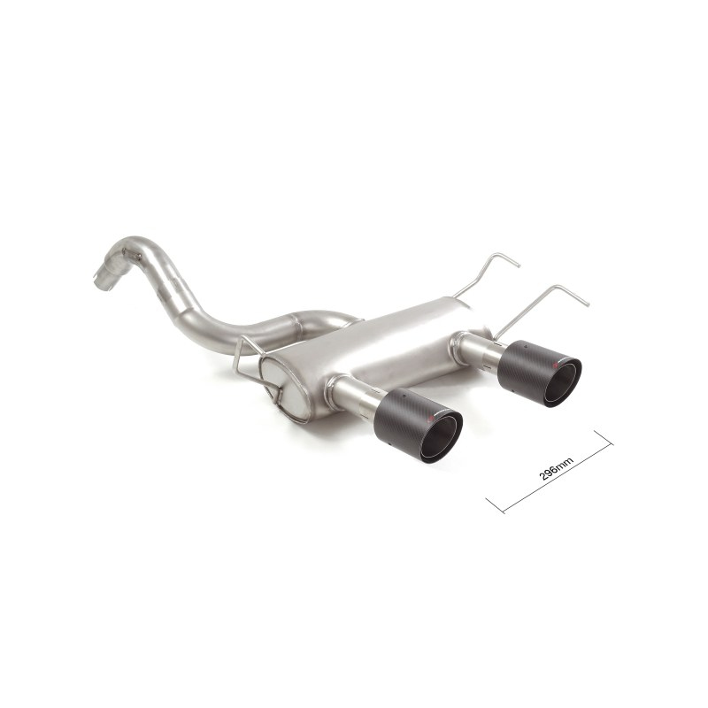 Silencieux d'échappement arrière sorties rondes INOX Abarth 500/595 (typ312) 1.4 TJET (140CV/103kW) 2012 - 2015