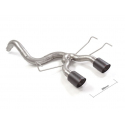 Tube arrière avec 2 sorties Carbon Shot en inox Abarth 500/595 (typ312) 1.4 TJET (140CV/103kW) 2012 - 2015