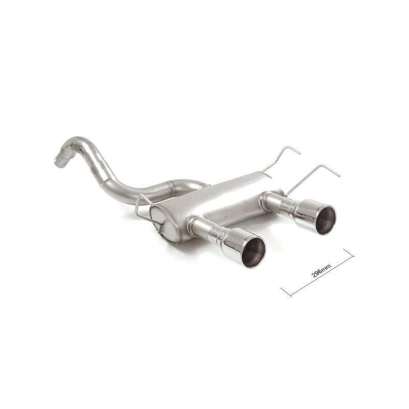 Pot d'échappement arrière en inox Abarth 500/595 (typ312) 1.4TJET (180CV/132kW) 2016 - Aujourd’hui