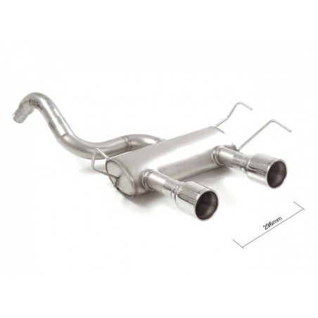 Pot d'échappement arrière en inox Abarth 500/595 (typ312) 1.4TJET (180CV/132kW) 2016 - Aujourd’hui