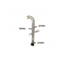 Tube suppression catalyseur + FAP en inox Peugeot 206 1.6 HDi FAP (80kW/110CV) 2004 - 2009