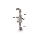 Catalyseur + Tube suppression catalyseur en inox Peugeot 206 1.6 HDi FAP (80kW/110CV) 2004 - 2009
