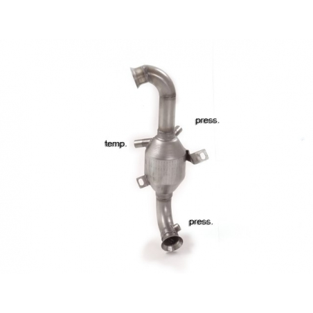 Catalyseur + Tube suppression catalyseur en inox Peugeot 206 1.6 HDi FAP (80kW/110CV) 2004 - 2009