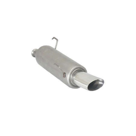 Silencieux d'échappement arrière en inox Peugeot 206 1.6 HDi FAP (80kW/110CV) 2004 - 2009