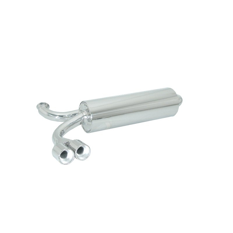 Silencieux arrière en inox Peugeot 206 RC 2.0 (130kW/177CV) 2003 - 2009
