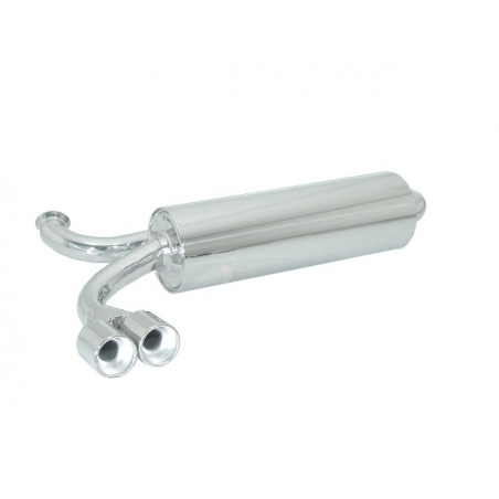 Silencieux arrière en inox Peugeot 206 RC 2.0 (130kW/177CV) 2003 - 2009
