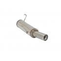 Silencieux arrière groupe n en inox Peugeot 206 1.6 (65kW/88CV) 1998 - 2009
