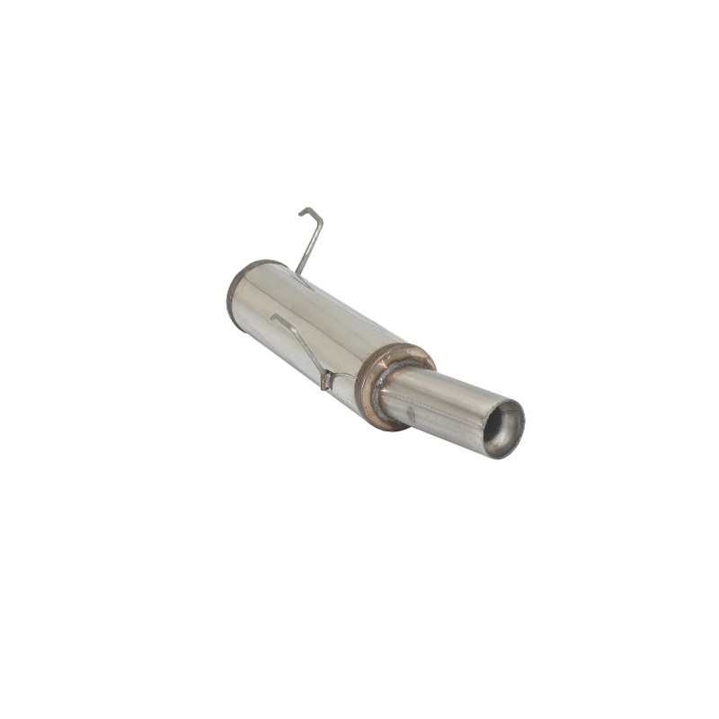 Silencieux arrière groupe n en inox Peugeot 206 1.6 (65kW/88CV) 1998 - 2009