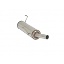 Silencieux arrière en inox Peugeot 206 1.6 (65kW/88CV) 1998 - 2009