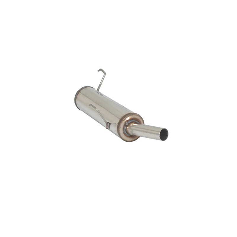 Silencieux arrière en inox Peugeot 206 1.6 (65kW/88CV) 1998 - 2009
