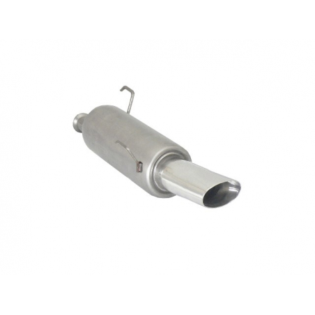 Silencieux d'échappement arrière en inox Peugeot 206 1.6 (65kW/88CV) 1998 - 2009