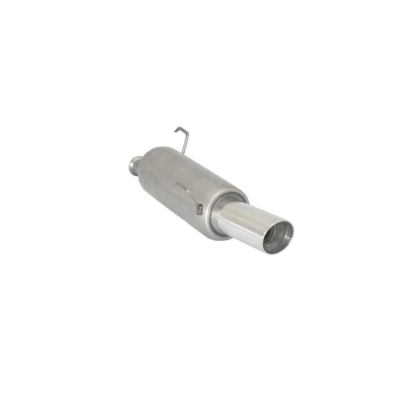 Pot d'échappement arrière en inox Peugeot 206 1.6 (65kW/88CV) 1998 - 2009