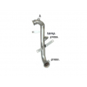 Tube suppression catalyseur + FAP en inox Peugeot 207 1.6 HDi (82kW/112CV) 2010 - 2012
