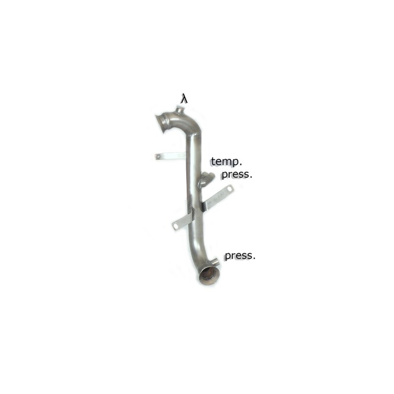 Tube suppression catalyseur + FAP en inox Peugeot 207 1.6 HDi (82kW/112CV) 2010 - 2012