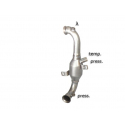 Catalyseur + Tube suppression FAP en inox Peugeot 207 1.6 HDi (82kW/112CV) 2010 - 2012