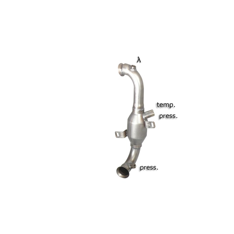 Catalyseur + Tube suppression FAP en inox Peugeot 207 1.6 HDi (82kW/112CV) 2010 - 2012
