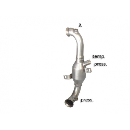 Catalyseur + Tube suppression FAP en inox Peugeot 207 1.6 HDi (82kW/112CV) 2010 - 2012