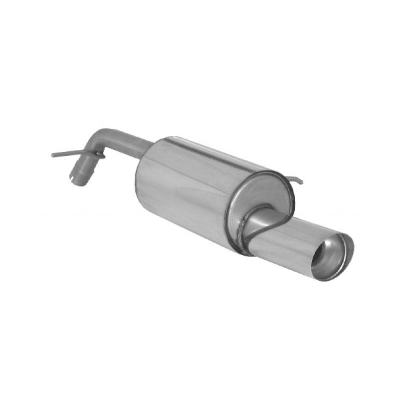 Silencieux d'echappement arrière en inox Peugeot 207 1.6 16V THP (110kW/150CV) 2006 - 2012
