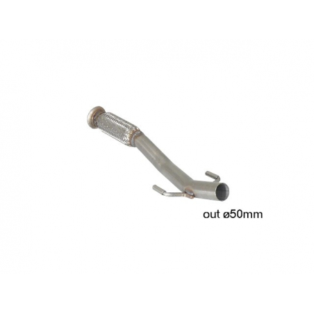 Tube antérieur avec flexible en inox Peugeot 207 1.6 16V THP GTi (128kW/175CV) 2007 - 2012