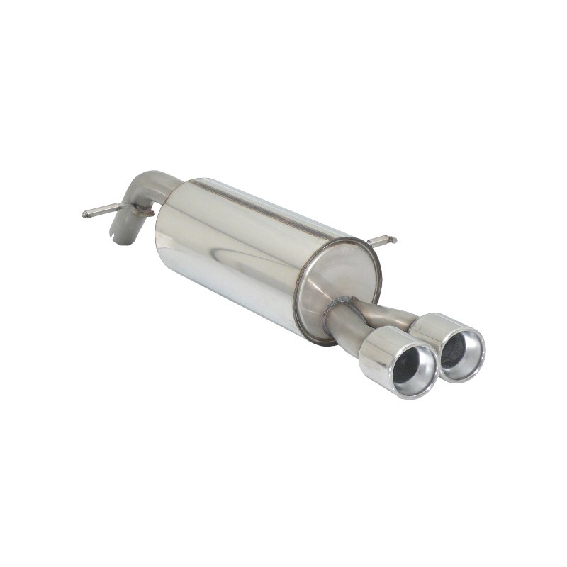 Silencieux arrière en inox Peugeot 207 1.6 16V THP GTi (128kW/175CV) 2007 - 2012