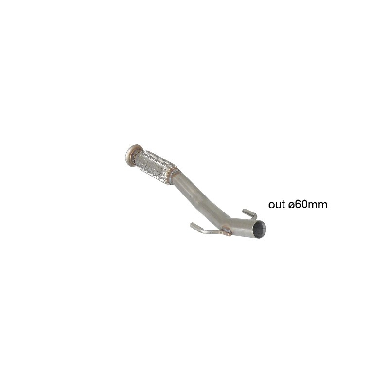 Tube antérieur avec flexible en inox Peugeot 208 1.6 GTi (147kW/200CV) 2013 - 2015