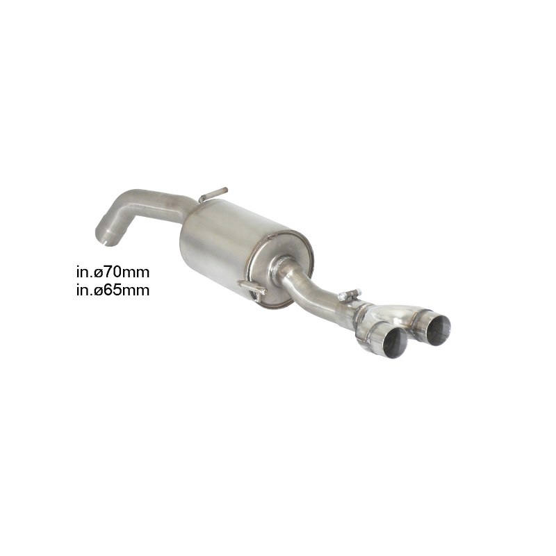 Silencieux arrière en acier inox Peugeot RCZ 1.6 Turbo (147kW/200CV) 2010 - 2015