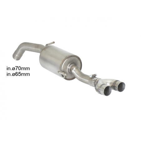 Silencieux arrière en acier inox Peugeot RCZ 1.6 Turbo (147kW/200CV) 2010 - 2015