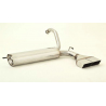 Silencieux d’échappement arrière inox Peugeot 107 1.0l 12V (50Kw/68Cv) 2005 - 2014