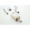 Ligne d’échappement sport Inox Peugeot 206 1.6 16V (80KW/110CV) 09/1998 - 02/2009