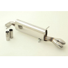 Silencieux d’échappement arrière inox Peugeot 207 1.6l HDI (66Kw/90Cv) 2006 - 2015
