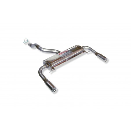 Pot d'échappement arrière Inox Rc Racing Renault Clio 3 RS 2.0i RS 16V 197cv 2006 - 2009