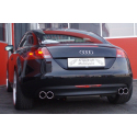 Pot Duplex d’échappement arrière en inox 76mm Audi TT 8J 1.8l TFSI (118kw/160Cv) 2006 - 2014 Coupe & Roadster