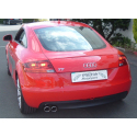 Pot Duplex d’échappement arrière en inox 76mm Audi TT 8J 1.8l TFSI (118kw/160Cv) 2006 - 2014 Coupe & Roadster