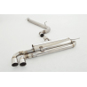 Ligne d’échappement sport Inox 76mm Audi TT 8J 2.0l TDI Quattro (125kw/170Cv) 2006 - 2014 Coupe & Roadster