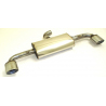Pot d'échappement Duplex sport Inox 70mm Audi TT 8J 3.2l V6 Quattro (184kw/250Cv) 2006 - 2014 Coupe & Roadster