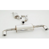 Ligne Duplex d’échappement Inox 70mm Audi TT 8J 3.2l V6 Quattro (184kw/250Cv) 2006 - 2014 Coupe & Roadster